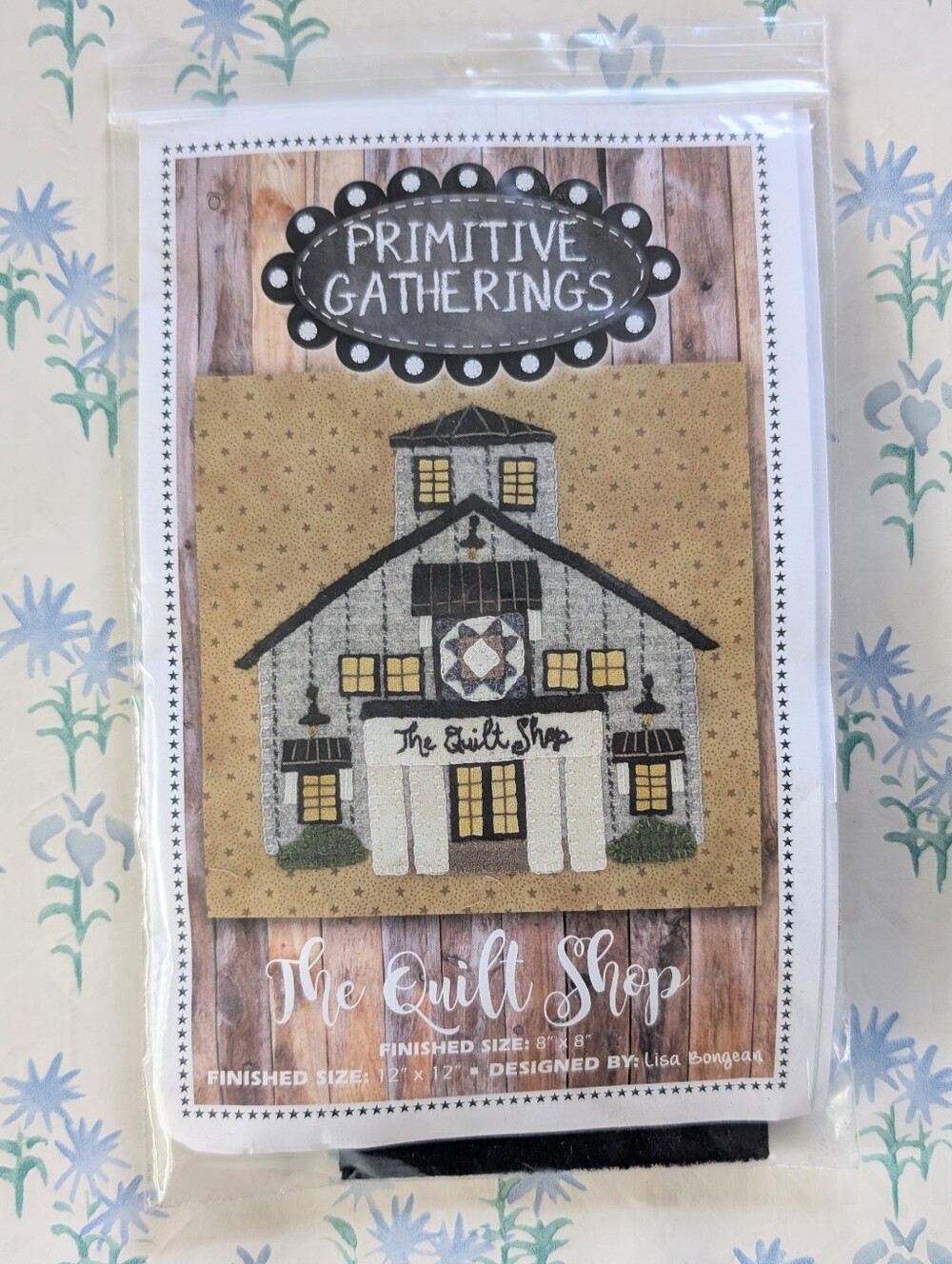 Primitive Gatherings The Quilt Shop Block Kit NEW Wool Felt Applique DIY Sewing